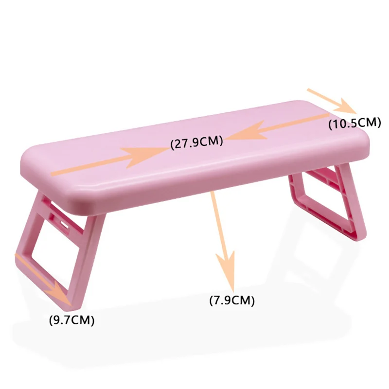 Foldable Nail Art Hand Pillow ABS Nail Hand Rest Pillow Acrylic Nails Cushion Hands Holder Rests Stand Manicure Accessories