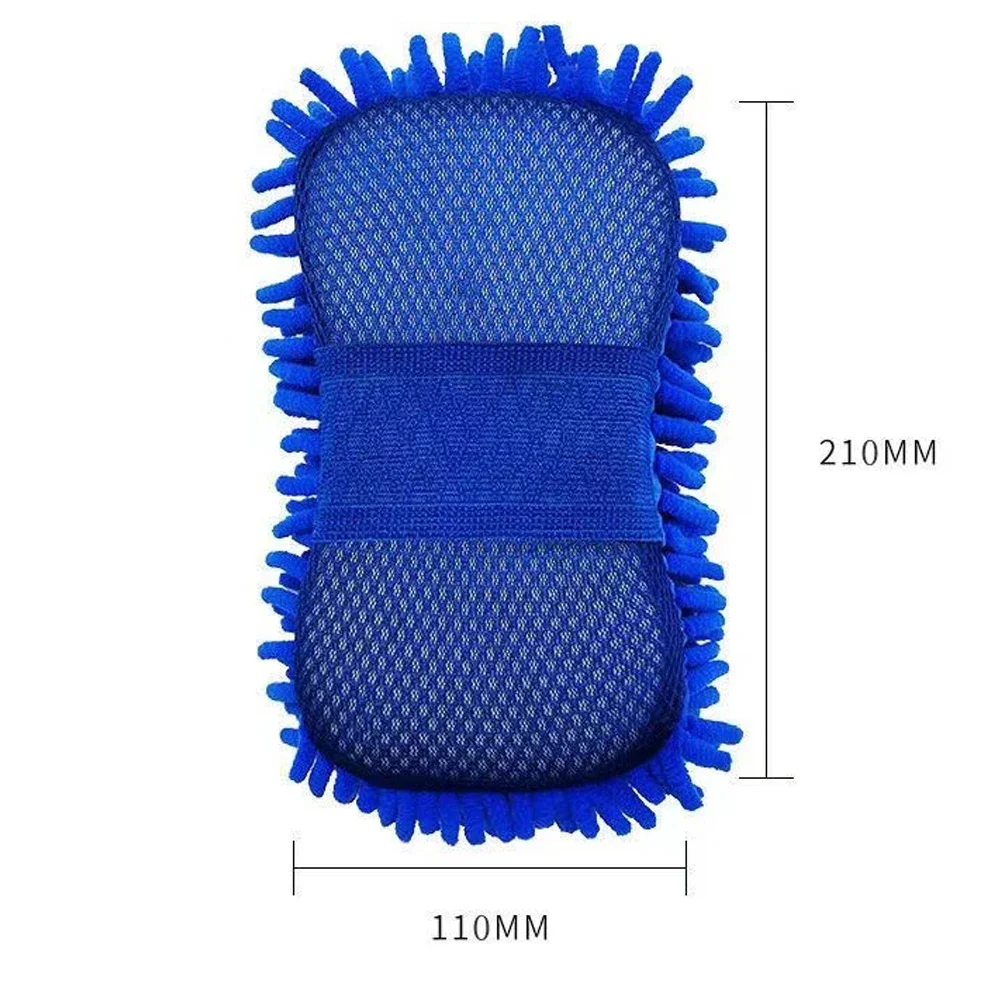 1/2Pcs Car Cleaning Brush Cleaner Tools Microfiber Car Washer Sponge Cleaning Washing Towel Auto Gloves Car Washing Accessories 6