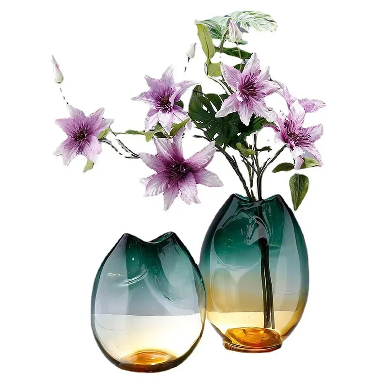 

Transparent Floral Decoration Flower Pots Arrangement Decorative Hydroponic Vase Artificial Creative Gradient Glass
