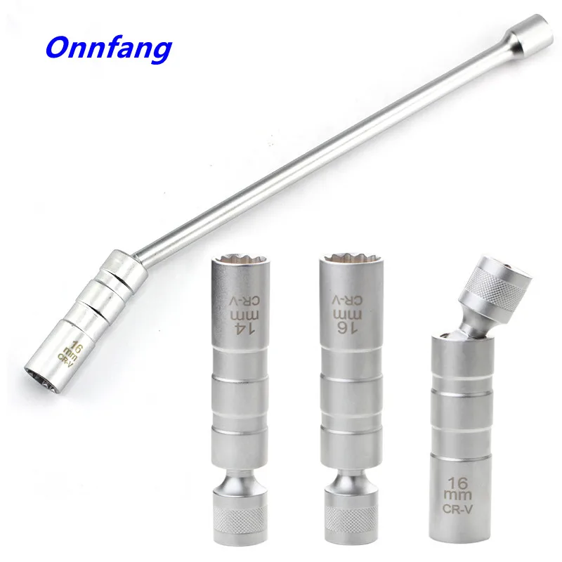 14mm/16mm Spark Plug Socket Wrench 12 Angle Repairing Removal