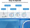 Portable Washing Machine - 28Lbs Compact Twin Tub Washer and Spin Dryer - Semi-automatic Laundry Washer(18Lbs) & Spinner(10Lbs) 4
