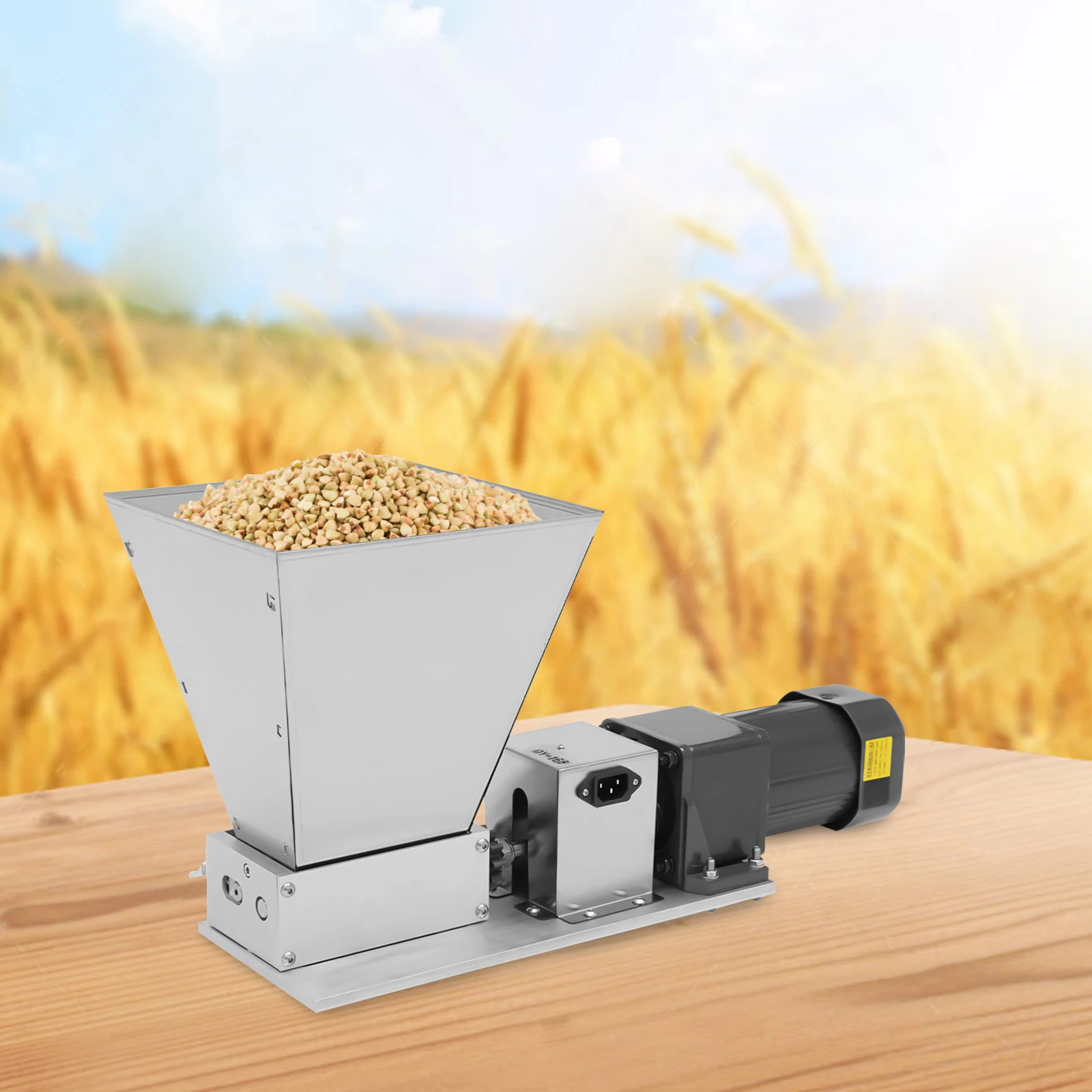 Pellet Mill 60W Electric Grain Grinder Mill Electric Animal Feed Pellet Machine Wet/Dry Cereals Grinder for Rice Corn Wheat
