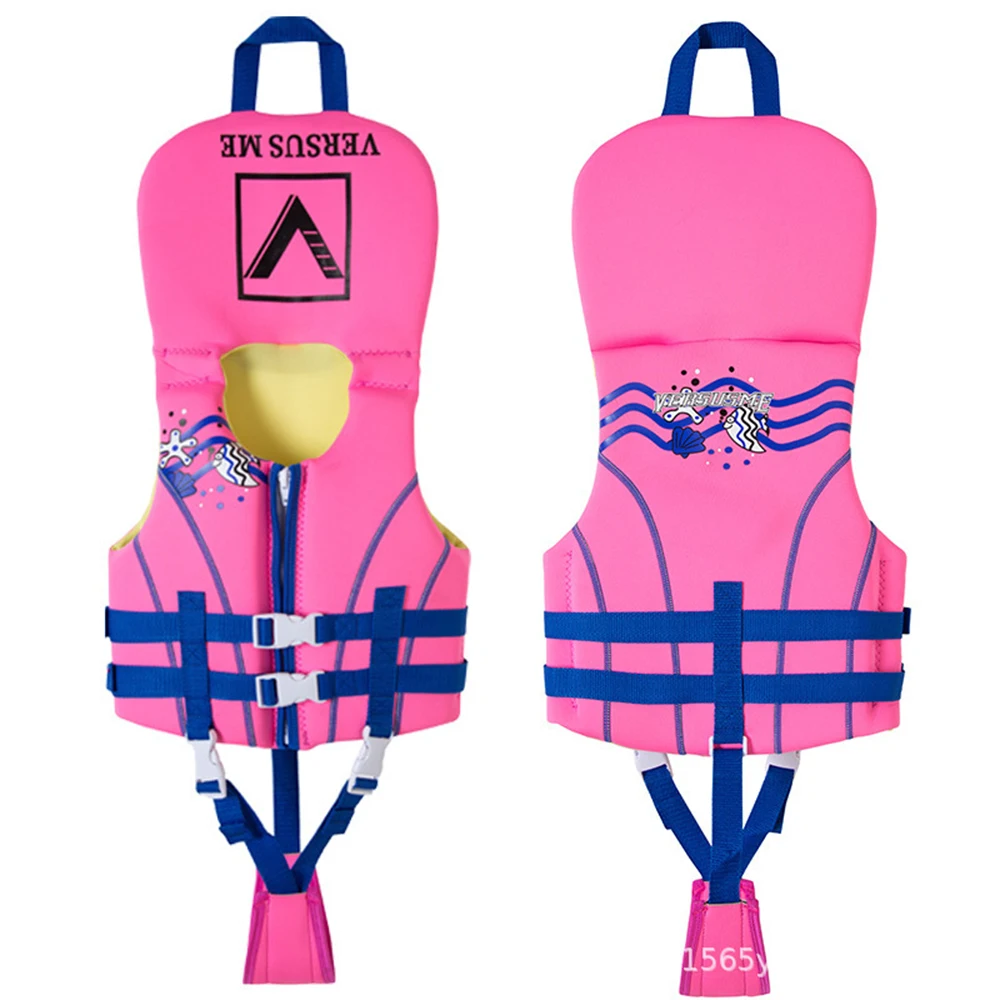 

2023 New Children's Baby Lifejacket Cartoon Swimming Beginner Buoyant Vest Neck Protection Design Neoprene Safety Lifejacket