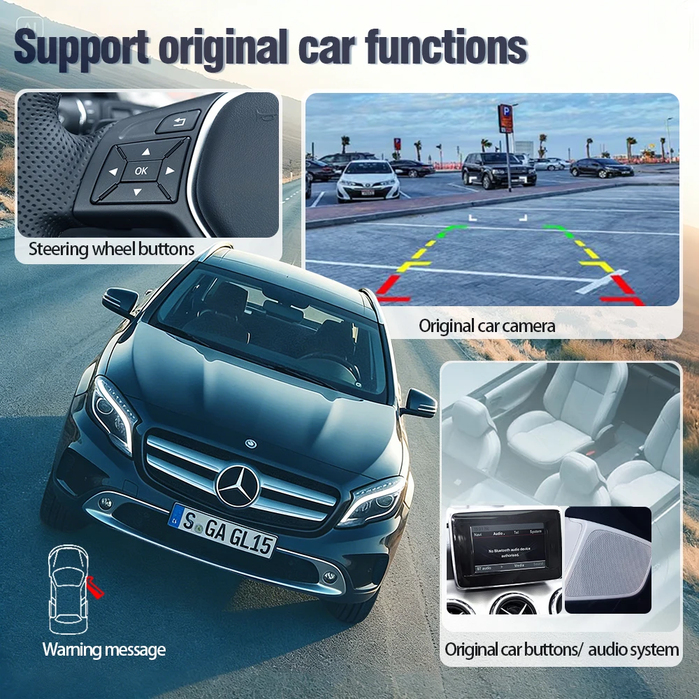 AUTOTOP Pantalla Táctil Multimedia para Automóvil de 10.25/12.3 Pulgadas para Mercedes-Benz Clase C W204 C204 S204 W205 A205 C205 S205 2007-2019 NTG4.0 NTG4.5 NTG5.0, CarPlay Inalámbrico, Android Auto, Estéreo para Automóvil Ultrafino de 12.3 Pulgadas con Bisel Ultraestrecho, Control OEM con Perilla y Volante 1