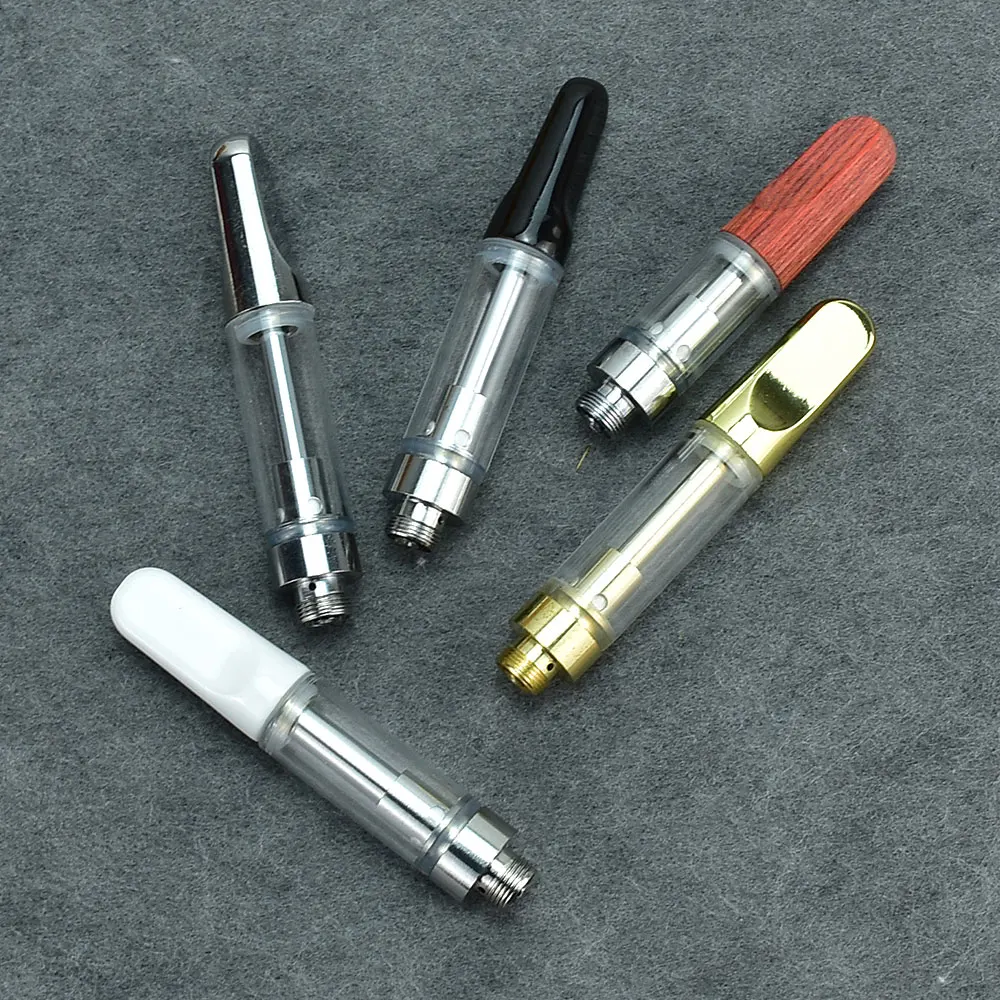 

1pcs CC-ell Cartridges Glass Tank Ceramic Atomizers 0.5ml/1.0ml Carts Thick Oil Cartridge FOR 510 BK battery