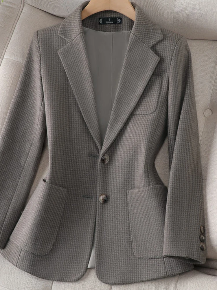Classic Fashion Long Sleeve Woman Blazer Official Blazer For Woman
