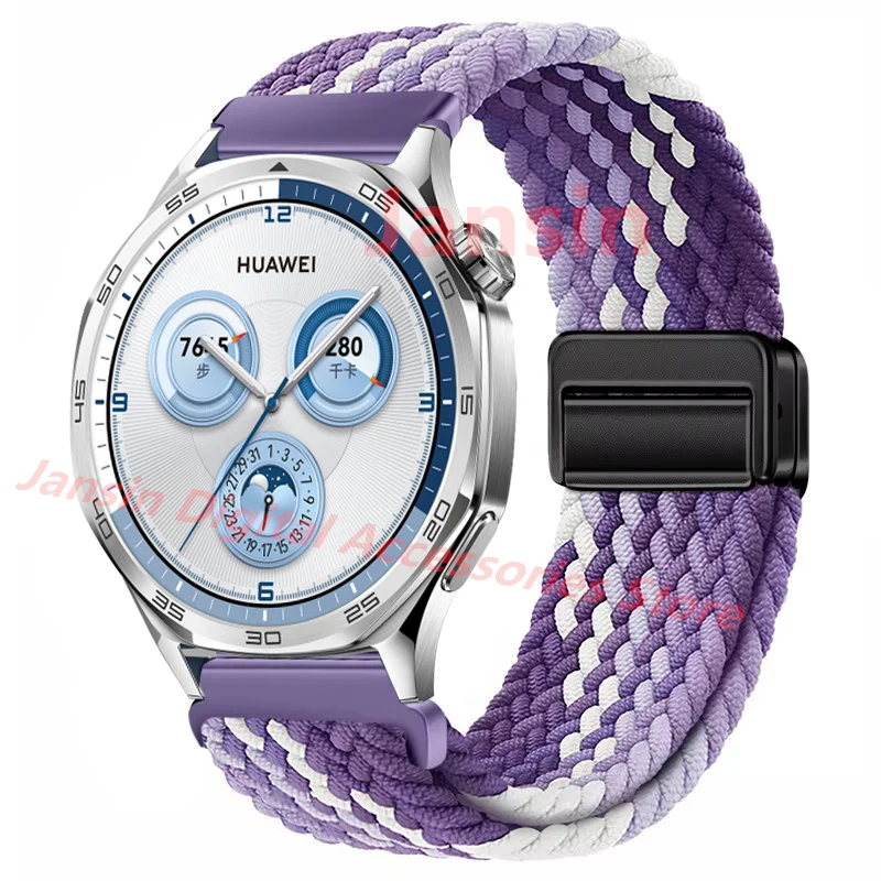 Elegant Weaves Nylon Loop Band - 22mm Bracelet Watchband