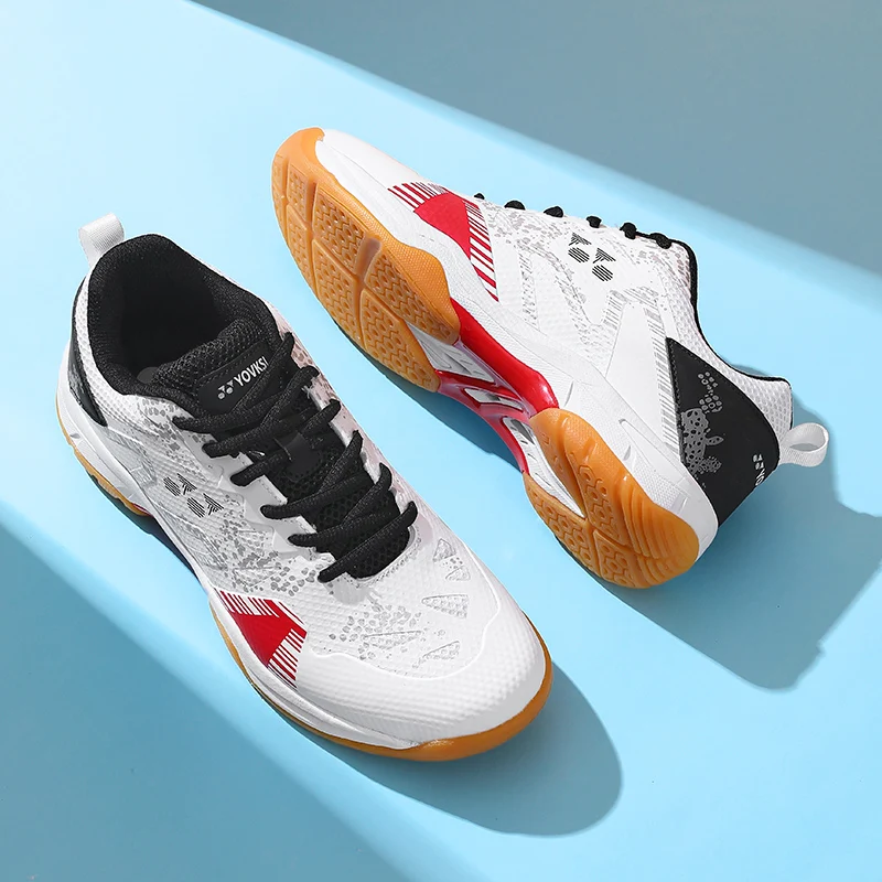 Rosa Badminton-Schuhe für Damen, Trainingsschuhe, stoßdämpfende, rutschfeste Volleyball-Sport-Turnschuhe, große Größe 40, 41 – Detail 18