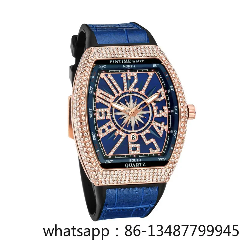 New Frank Watch Men's trend is full of diamonds and stars. Couples, students, big dial, barrels, Muller watches.