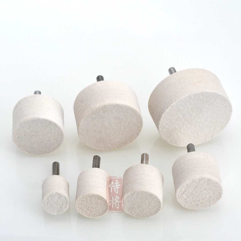 Wool Felt Polishing Buffing Wheel Brush - 6mm Shank