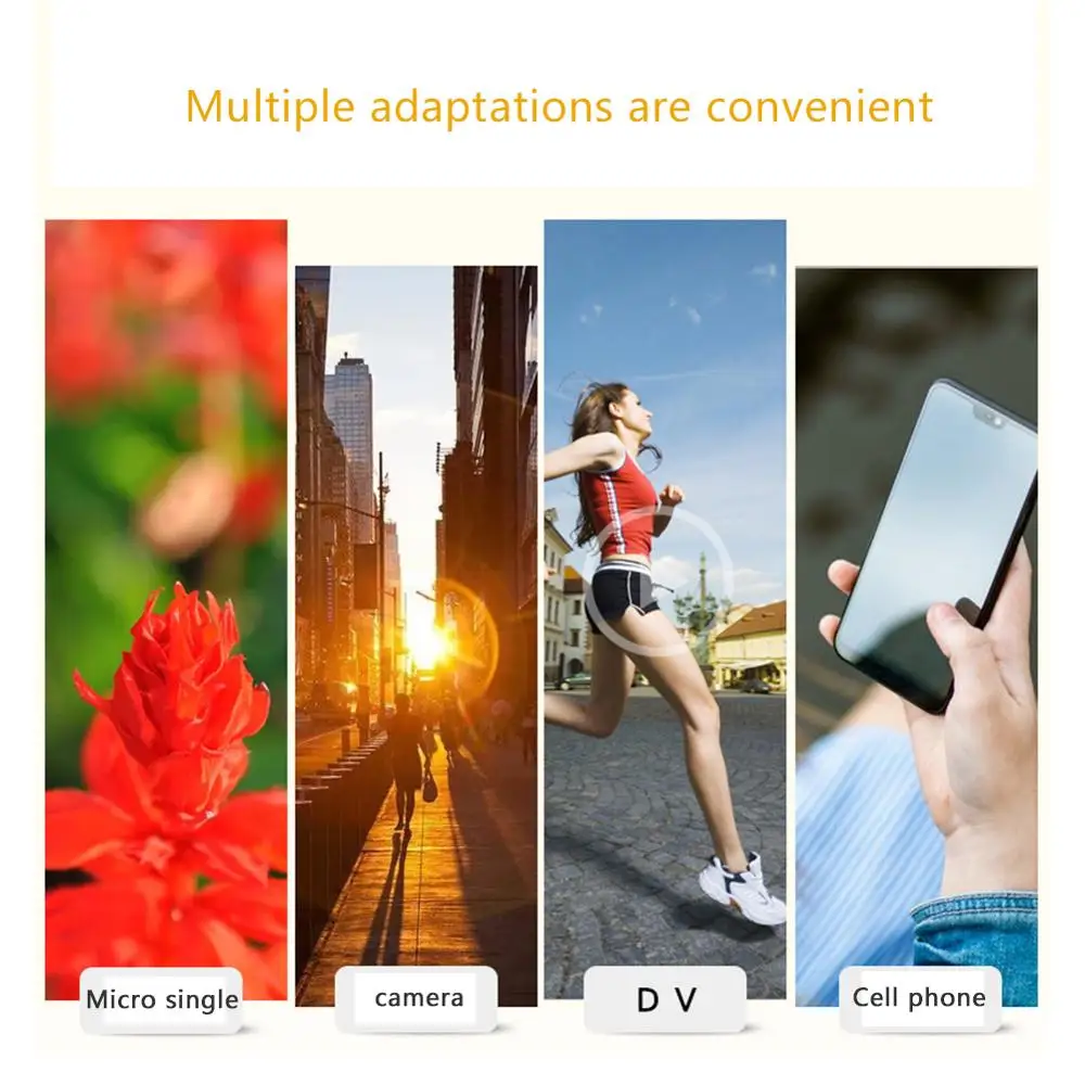 휴대용 데스크탑 카메라 휴대폰 분리형 미니 삼각대 헤드, 디지털 SLR 미러리스 카메라, DV LED 비디오 스마트폰, 셀카 삼각대