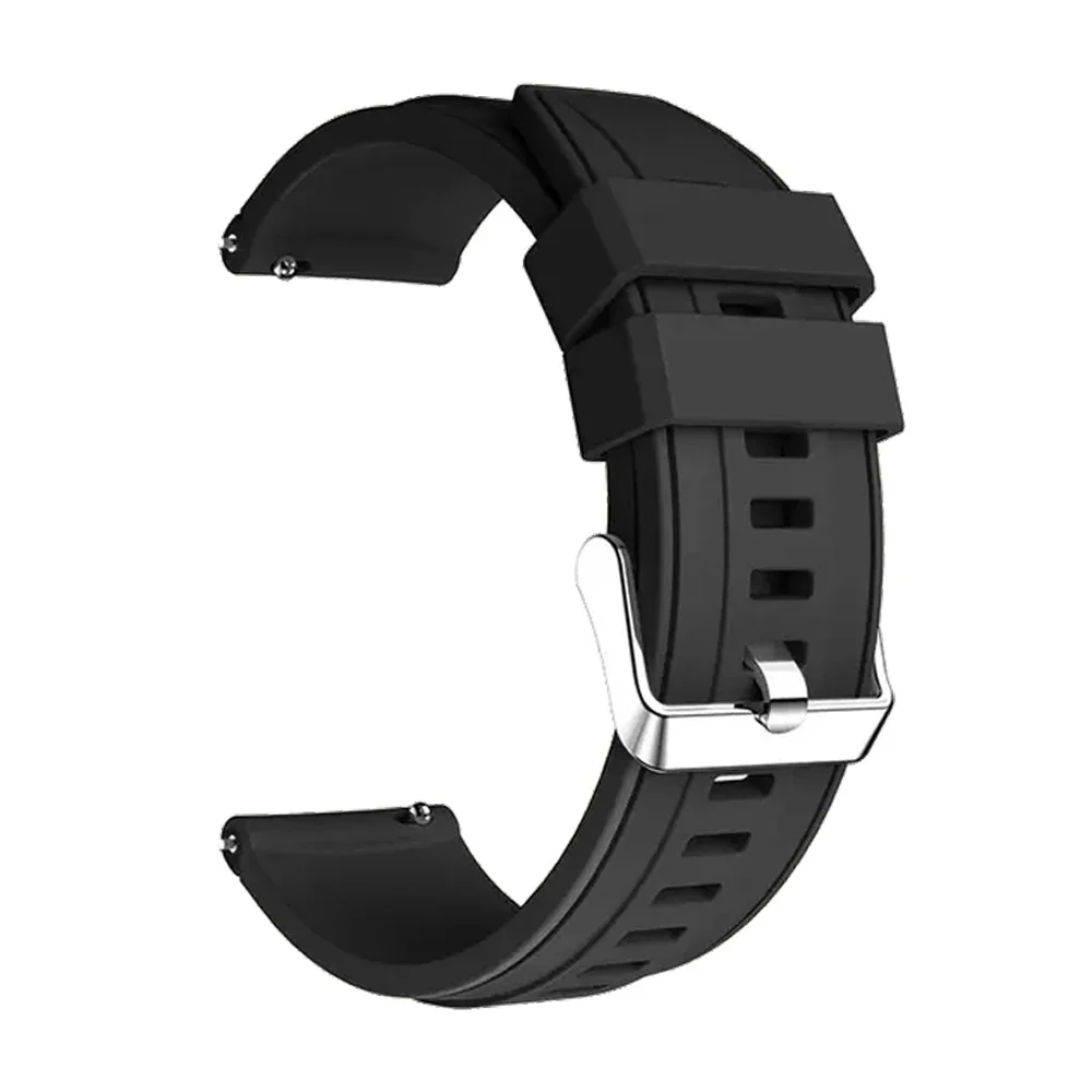 Versatile Soft Silicone Watch Band – 20/22mm Strap Bracelet in Assorted Colors
