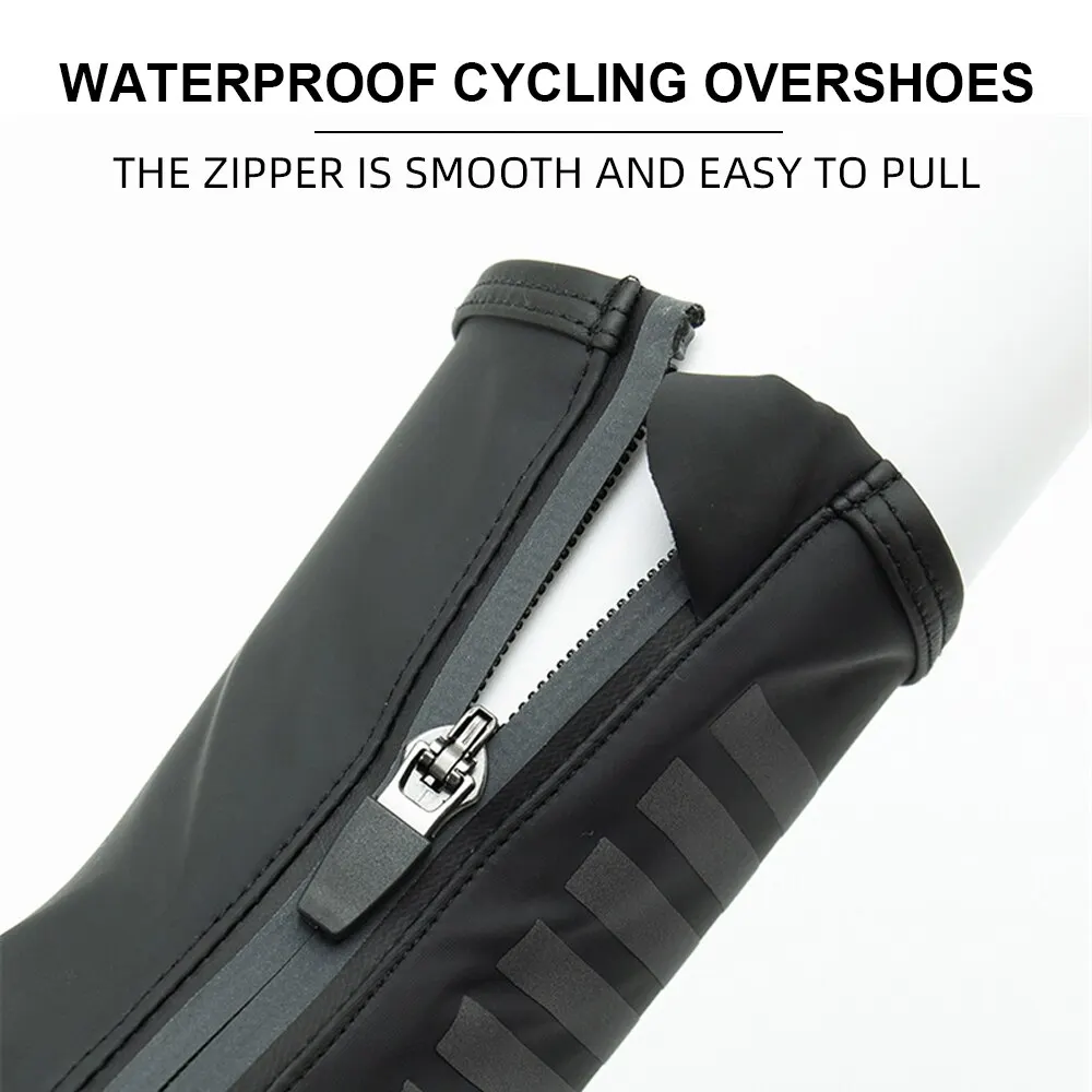 Bicycle shoe covers Ykywbike Cycling Shoes Covers YAS308 Waterproof Overshoes Bicycle Bike Reflective Windproof MTB Road Keep Warm Lock Protector