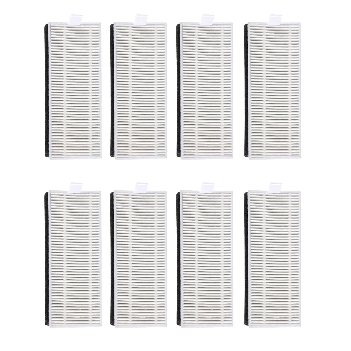 8Pcs Hepa Filter Replacement Parts for Ecovacs Deebot OZMO U2 / U2 Pro Robot Vacuum Cleaner Spare Parts