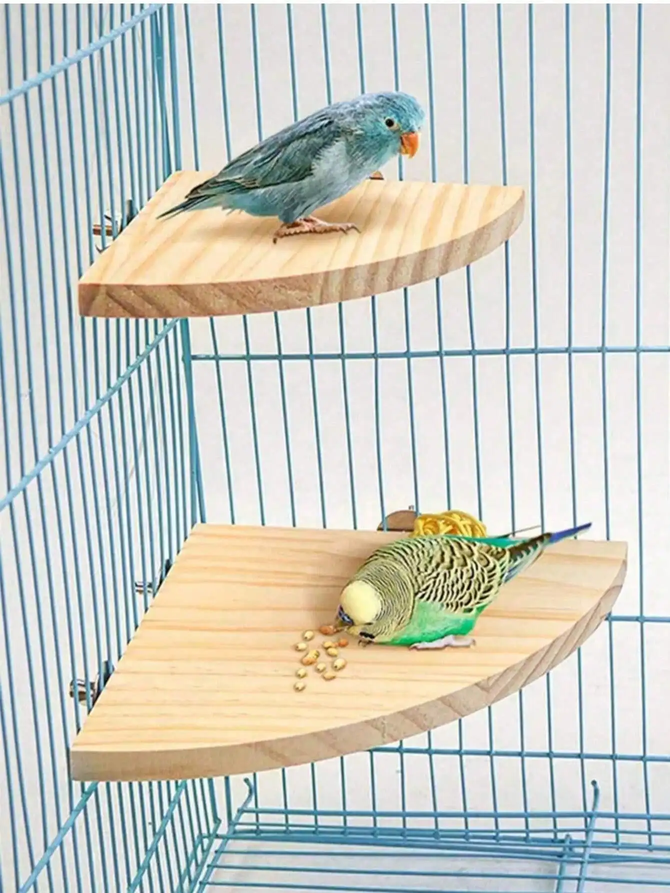 1PC Wooden Fan-shaped Bird Toy Hamster Jumping Board Resting Table for Parrots and Hamster Cage Accessories parrot toy bird toy bird cage accessories