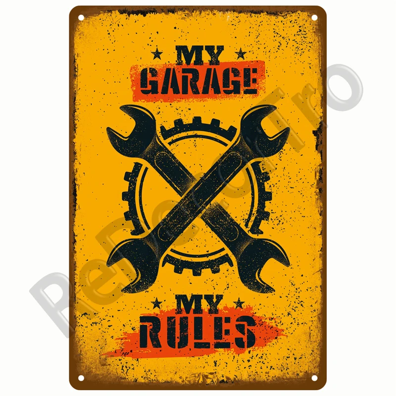 Retro Motor Öl Gas Reifen Racing Zinn Zeichen Poster Eisen Platten Metall Zeichen Garage Bar Pub Club Mann Höhle Wohnkultur Wand Dekor Kunst – Detail 32