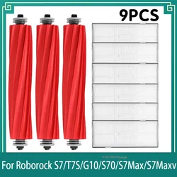 Premium Floor Roller Brush Accessory for Robotic Vacuum Cleaners (9PCS)