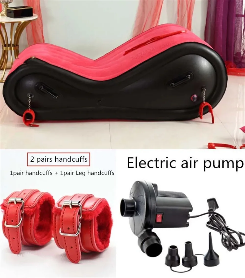 Inflatable Sexy Sofa Bed Adult Love Game Sofas Chaise Living Room Furniture Tantra Sofa With Electric Air Pump Rocking Chair