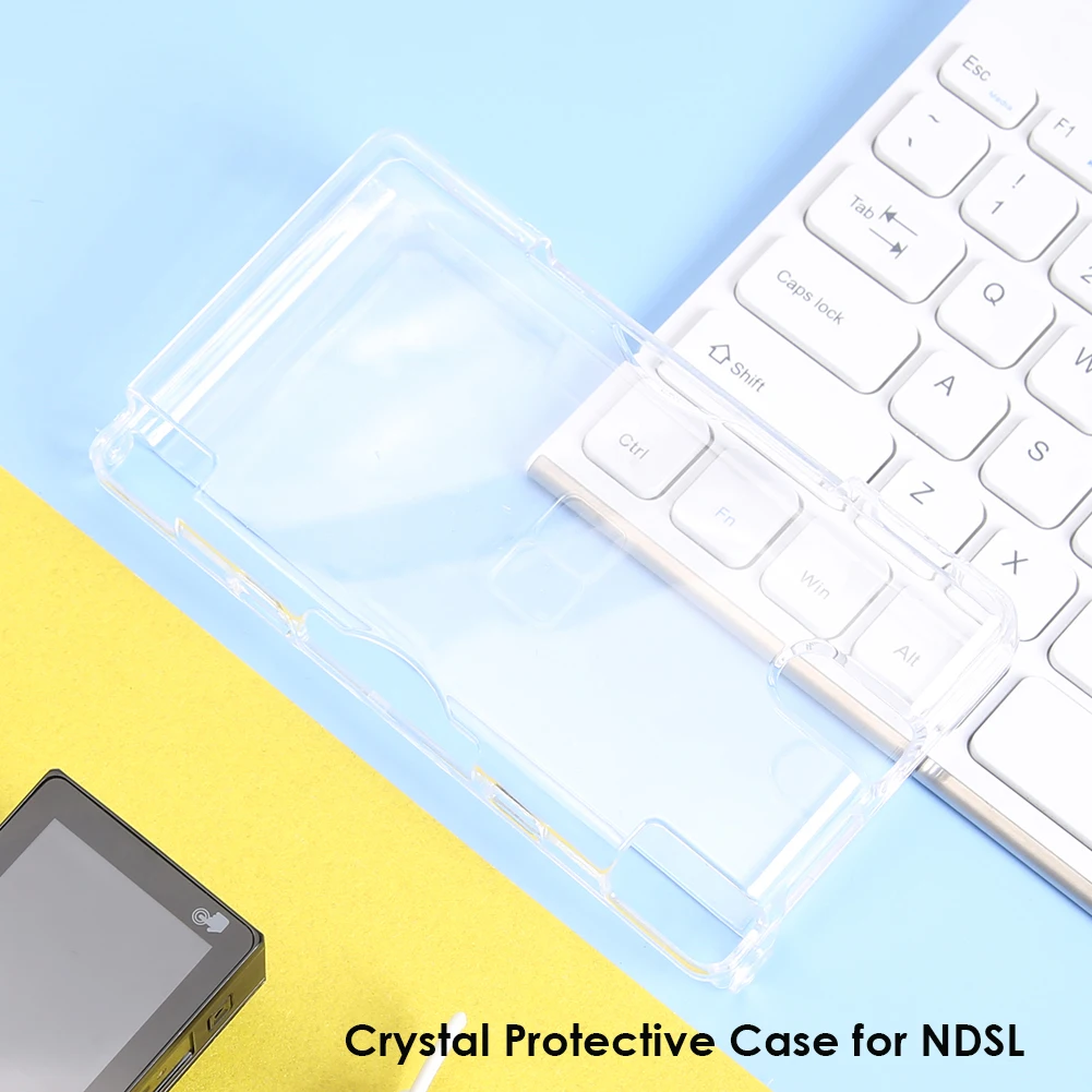 Hard clear pc cover para nintendo ds lite anti scratch shell console