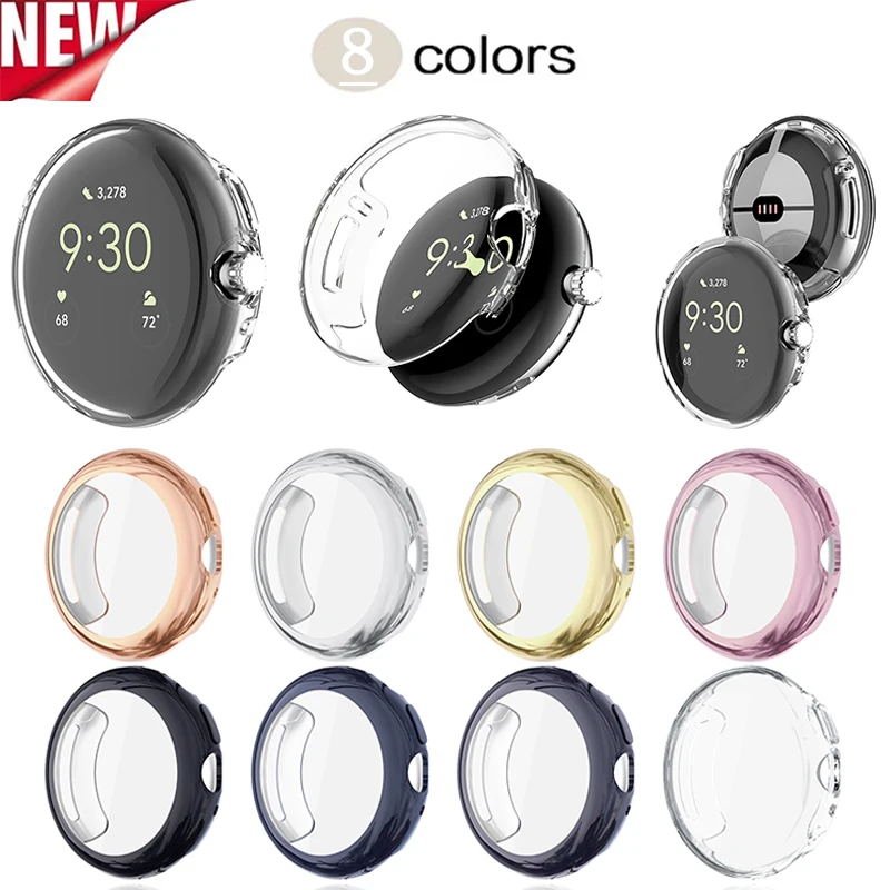 Premium TPU Protective Bumper Shell for Google Pixel Watch Series