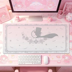 Kawaii Pink Anime Girls Desk Mat - Large Sailor Moon Gaming Mouse Pad & Office Accessory Rug - 300x600x2MM (Pink -6)