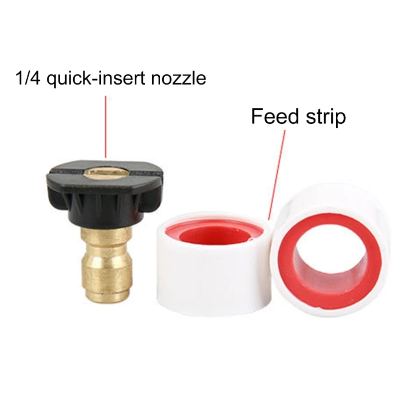 Chemically Injector Kits for Pressure Washer Soap Dispenser 3/8In Connectors Soap Injector with Siphon Hose & Nozzle