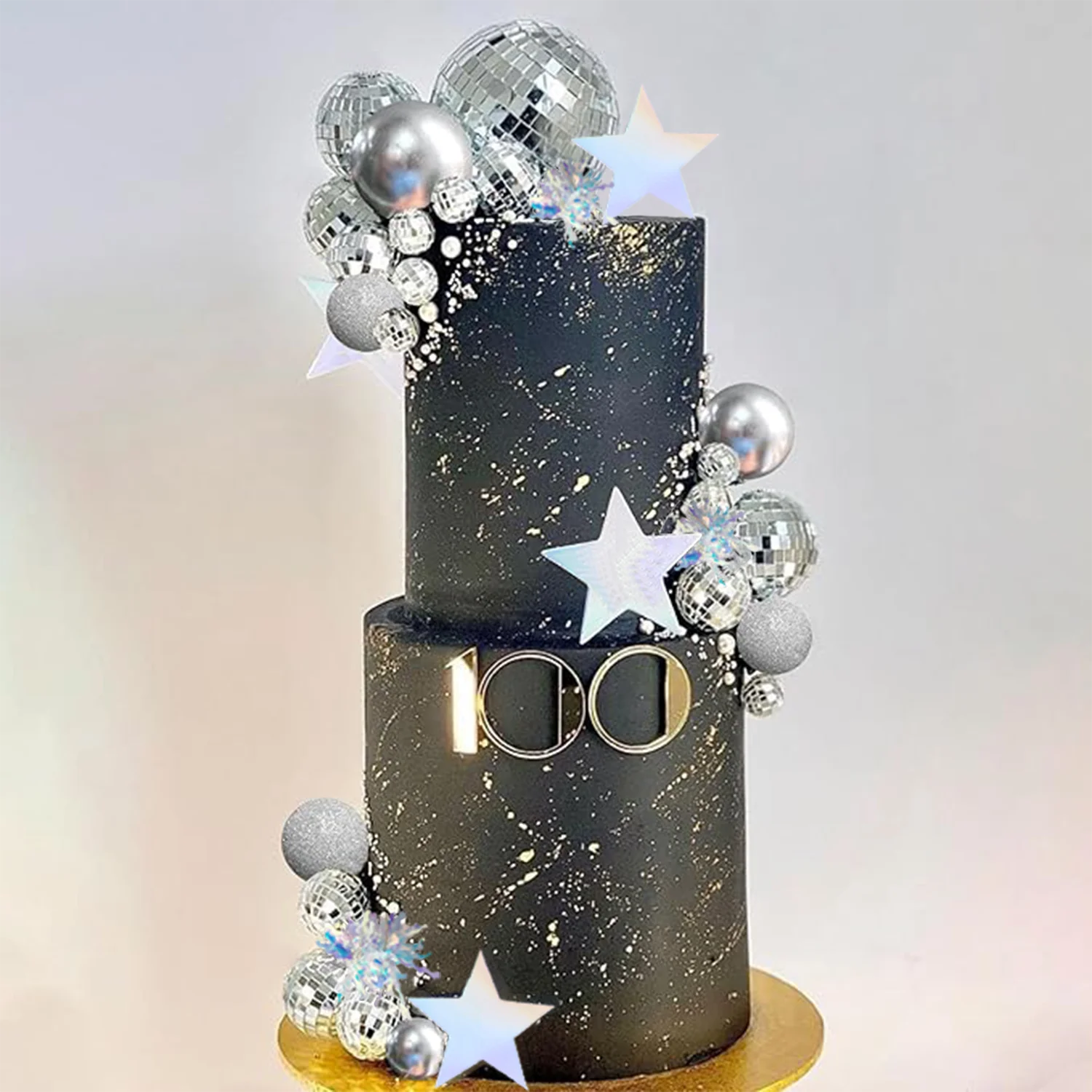 Topper Per Torte 23 Pezzi A Tema Discoteca Anni '70, Decorazioni Per Feste Compleanno Bambini, Stile Retro Disco - 6