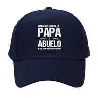 PAPA ABUELO Spanish Printed Baseball Cap Fashion Street Cotton Hats Outdoor Sport Adjustable Caps Unisex Curved Brim Sun Hat 1