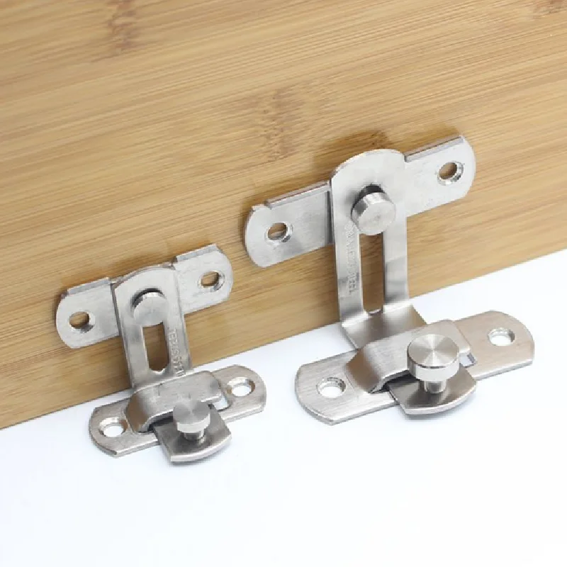 90 Degree Door Buckle Stainless Steel Lock Sliding Door Right Angle Buckle And Window Bathroom Bending Latch door latch