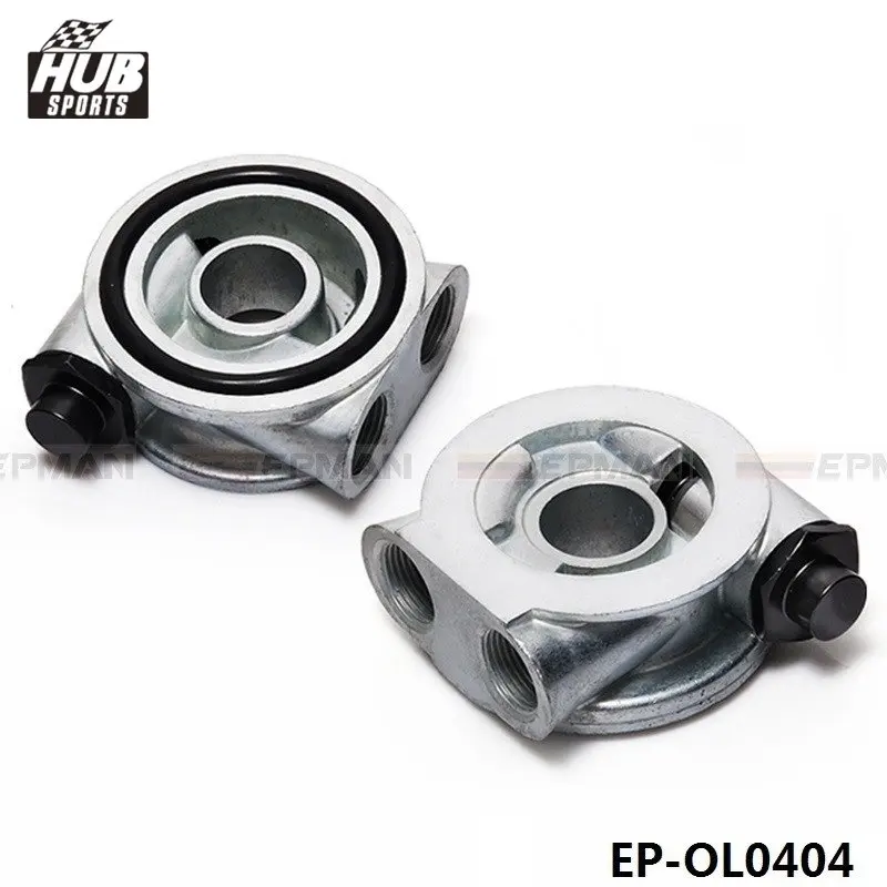 OIL COOLER FILTER SANDWICH PLATE THERMOSTAT ADAPTOR HU-OL0404