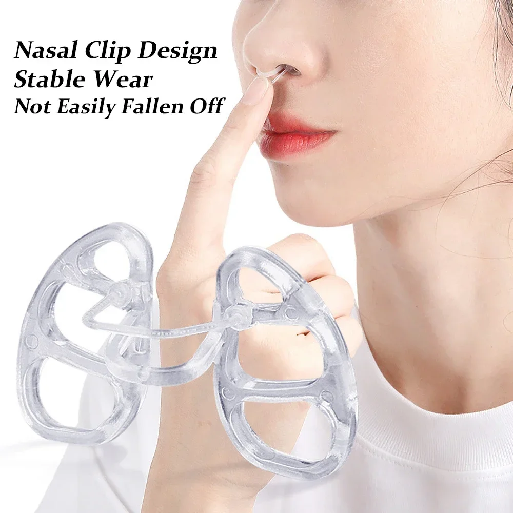 Nose Clip Anti Snoring Device Stretch and Rebound Night Sleep Anti Open Mouth Anti Snoring Physical Close Mouth