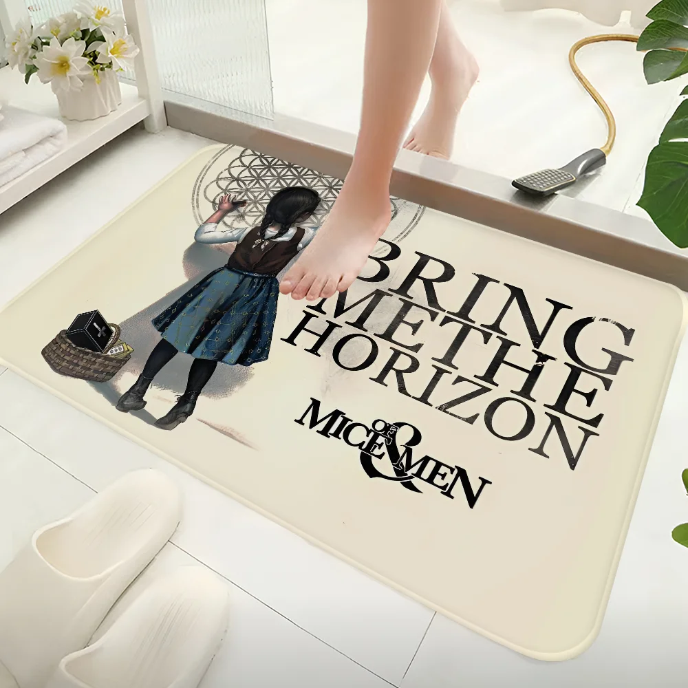 Bring Me The H-Horizons BMTH Movie Sticky Posters Fancy Wall Sticker for Living Room Bar Decoration Vintage Decorative Painting