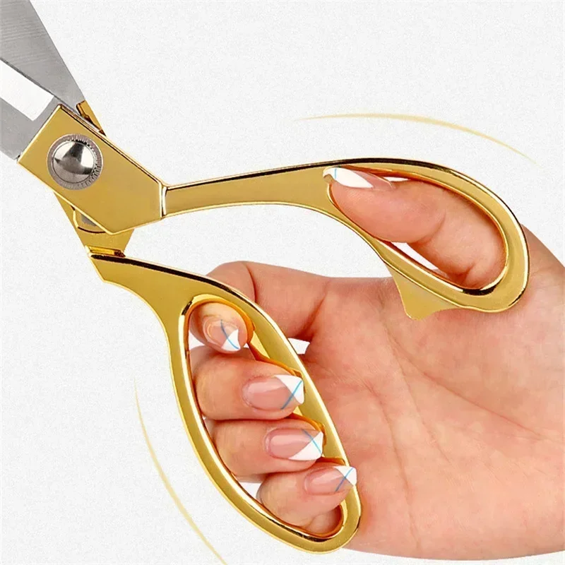 Shears Steel Tailor Tailor Scissors Stainless Fabric Professional Scissors Cutter DIY Needlework For Clothes Sewing Tool 6