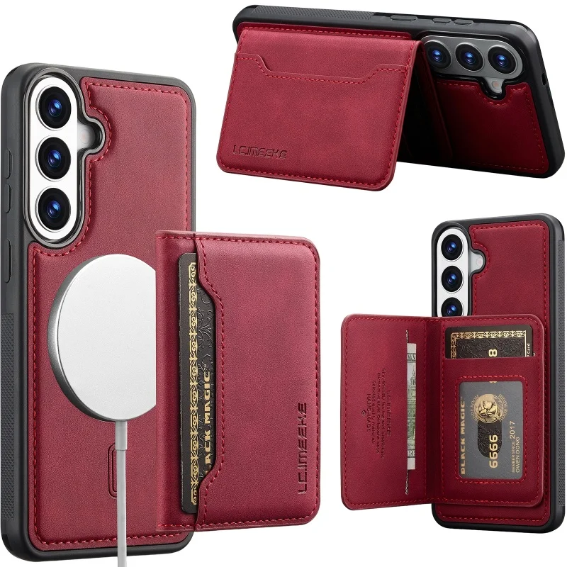 Versatile 2-in-1 Magnetic Leather Wallet Card Phone Case Cover