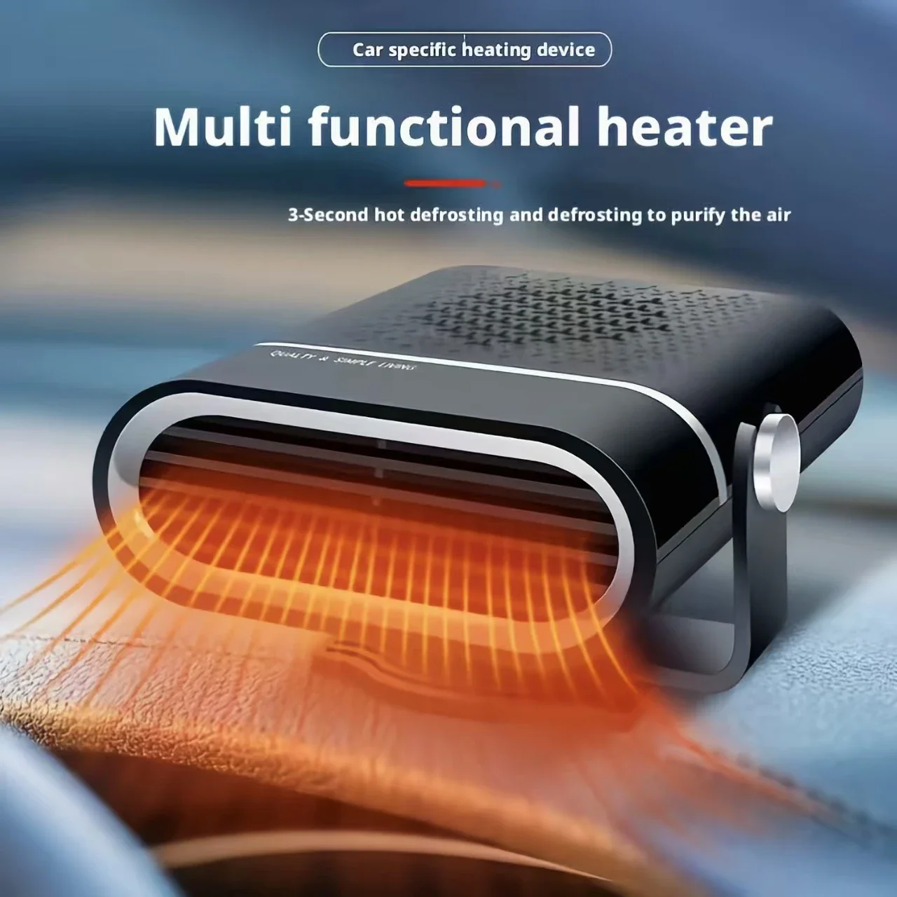 Car Heater Defroster Defogger 12V/24V Universal for Cars & Trucks 2-in-1 Cooling & Heating Quiet Operation Adjustable Angle - 5