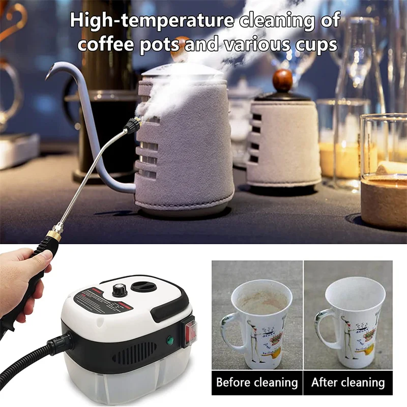 Handheld High-Temperature Pressurized Steam Cleaner Household Air Conditioner Kitchen Hood Car Washer Home Cleaning Tools 2500W 3