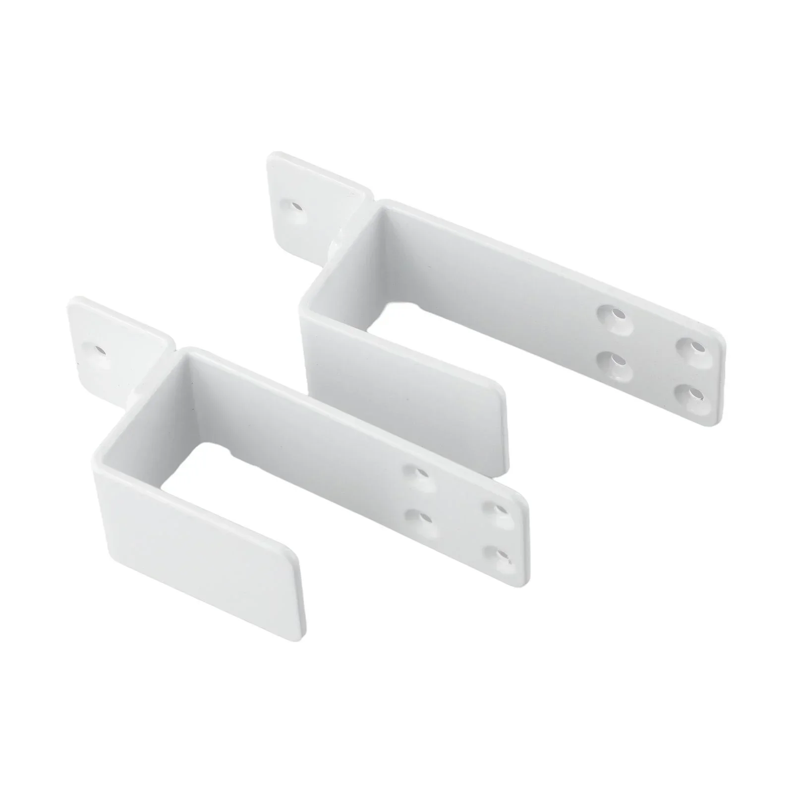2pc Door Barricade U Brackets Home Security Heavy Duty Reinforcement Door Lock Metal Bar Bracket For Garage Warehouses Latches