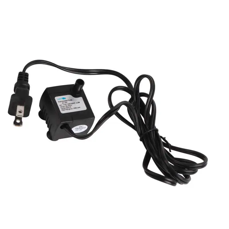 Water Pumps Pet Water Fountain Pump IPX8 Waterproof Adjustable Quiet Mini Submersible US Plug 110‑120V water pump aquarium water pump