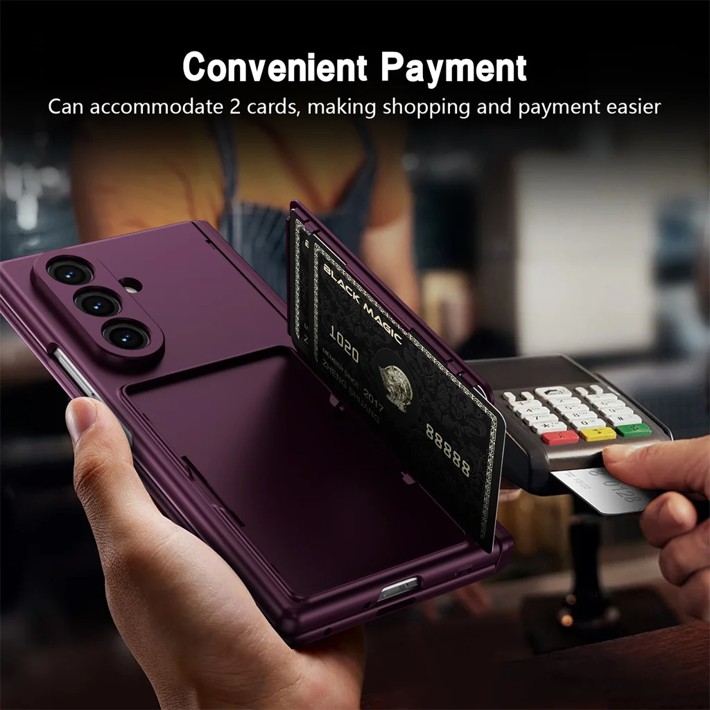 Multi-Functional Phone Case with Card Holder, Pen Slot, Stylus, and Tempered Glass Screen Protector