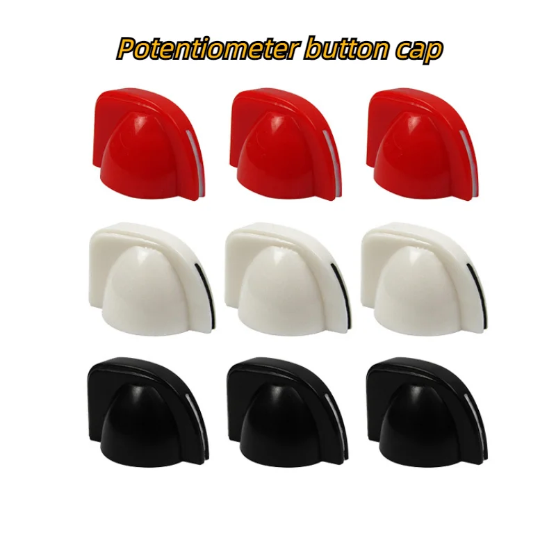 6PCS For Electric guitar potentiometer knob cap, effector speaker volume and tone potentiometer knob.