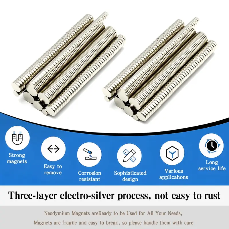 Super Powerful Round Magnet Neodymium Magnet NdfeB N35 Strong Permanent Magnetic imanes Refrigerator Magnet 5x2 6x3 10x2 10x3mm - Image 5