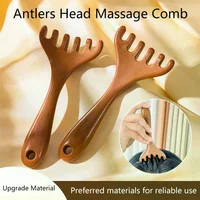 Therapy Massage Comb Head Face Scalp Gua Sha Massager Natural Facial Wide Tooth Guasha Scraping Body Massage - Image 2