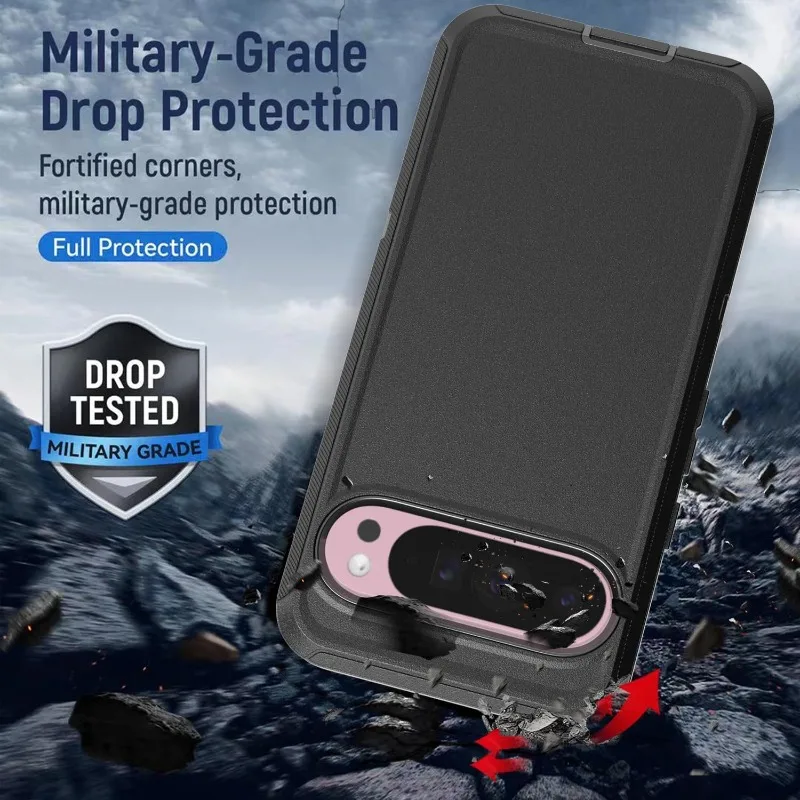 Premium 3-IN-1 Military Grade Rugged Phone Case - Shockproof and Durable with Clip
