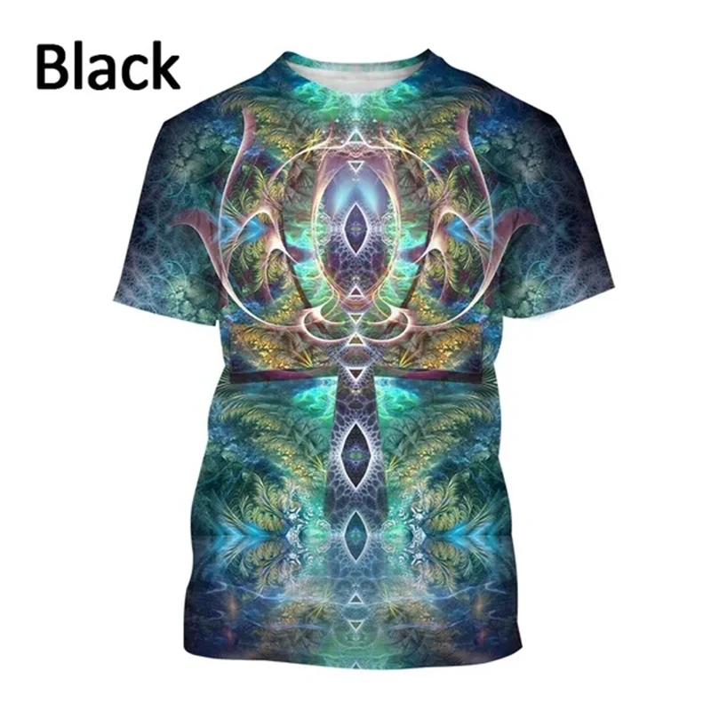 T-shirt homme imprimé 3d animal créatif style fluorescent_voghion.com
