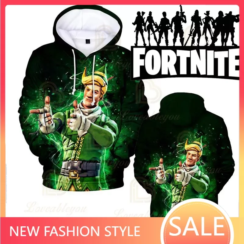 Fortnite 2022 Shooter Victory Kids Top Ragazze Ragazzi Vestiti Harajuku Streetwear Bambini Battle Royale Victorys 3D Sudadera
