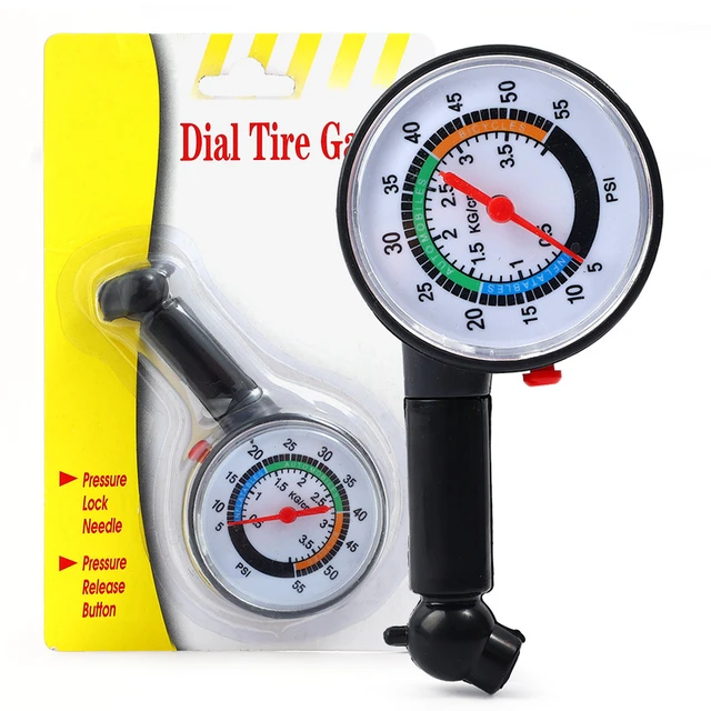 Tire Pressure Gauge 60Psi 4Bar Vehicle Tester Monitoring System Manometro  Presion Neumaticos For Motorcycles Car Truck - AliExpress