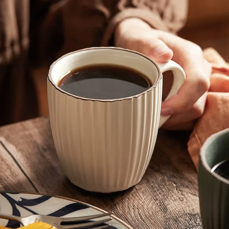 

Ceramic Mug for Couple Drinking Cup Home Creative Coffee Cup Ins Style Mugs Coffee Cups