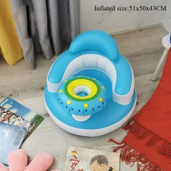 Infant Inflatable Seat with Built-in Air Pump - Portable Baby Back Support Sofa (AS615)