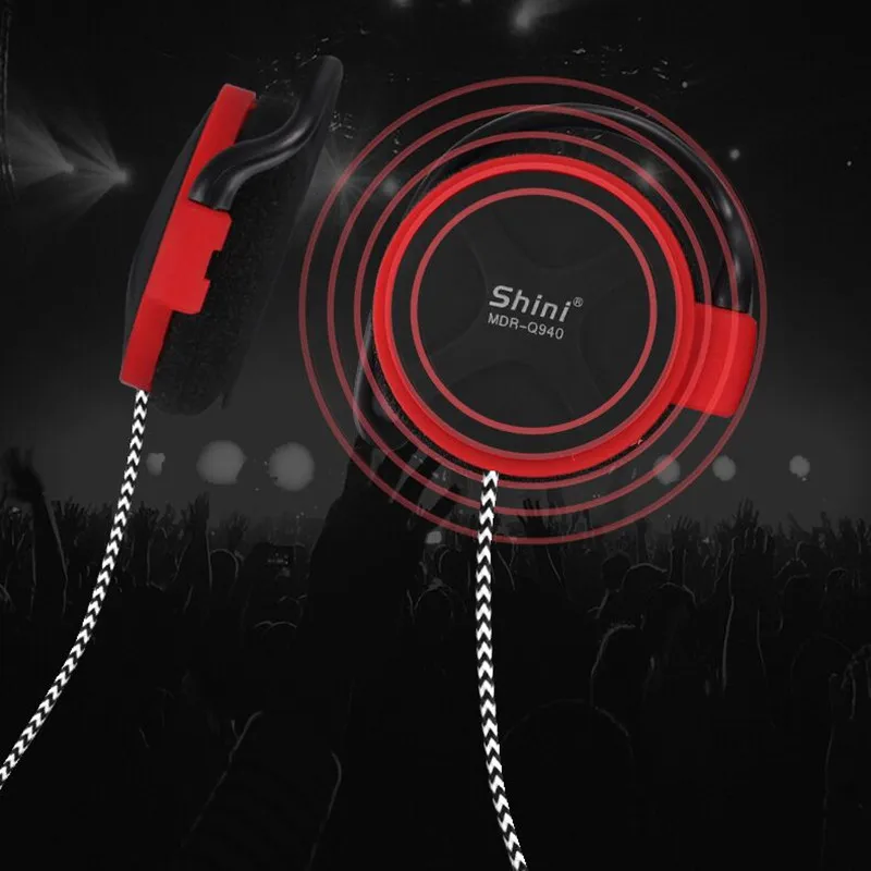 3.5mm Headphones Stereo Bass Music Earphone Ear Hook Headset For MP3/4 Computer Mobile Phone Original SHINI Q940