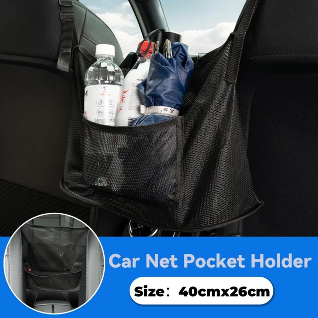 Car Mesh Organizer Net Pocket Handbag Purse Holder Between Seat Back Pouch  Convenient Meshs Bag Storage Extra Space Barrier Dog - AliExpress